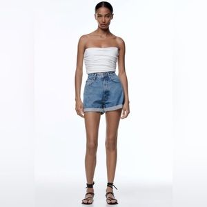 Zara Mom Fit Bermudas 🐋💙